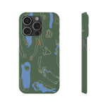 Golf Course Slim Phone Case, Golfer Gift, Custom Golf Design, Golf Lover Phone Accessory, Golfing Phone Cover, Personalized Golf Case