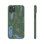 Golf Course Slim Phone Case, Golfer Gift, Custom Golf Design, Golf Lover Phone Accessory, Golfing Phone Cover, Personalized Golf Case