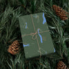 On the Green Gift Wrap Paper - Green