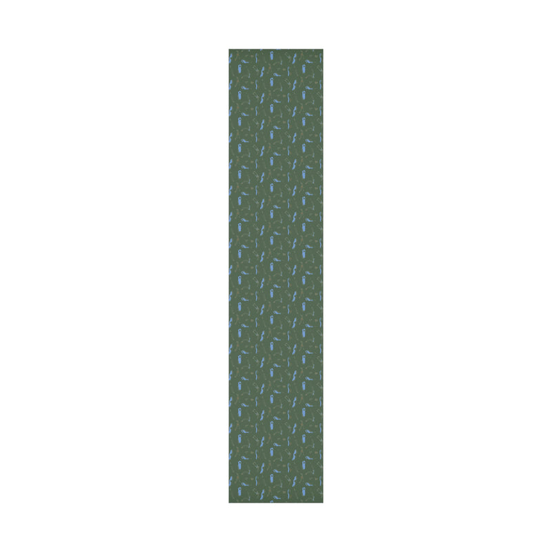 On the Green Gift Wrap Paper - Green