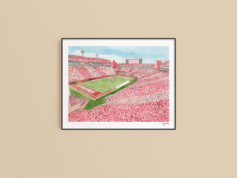 Arkansas Stadium Print