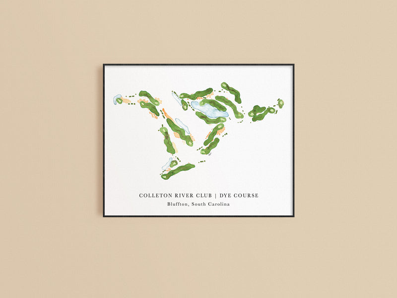 Colleton River Map Colleton River Golf Club Print – ally aiken design