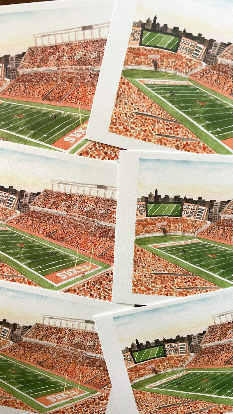 Arkansas Stadium Print