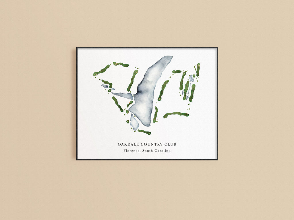 Oakdale Country Club Golf Print – ally aiken design